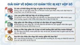 Giải đáp về động cơ giảm tốc bị kẹt hộp số.