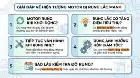 Giải đáp về hiện tượng motor bị rung lắc mạnh.