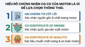 Hiểu rõ chứng nhận CQ CO của motor là gì để lựa chọn thông thái.