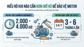 Hiểu rõ khi nào cần bơm mỡ bò để bảo vệ motor.
