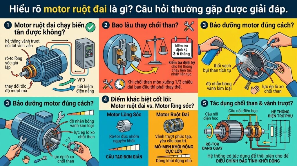 Hiểu rõ motor ruột đai là gì? Câu hỏi thường gặp được giải đáp.
