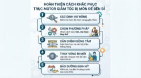 Hoàn thiện cách khắc phục trục motor giảm tốc bị mòn để bền bỉ.