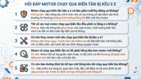 Hỏi đáp motor chạy qua biến tần bị kêu e e