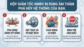 Hộp giảm tốc NMRV bị rung âm thầm phá hủy hệ thống của bạn.
