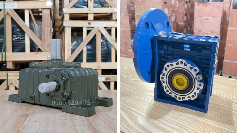 Hộp giảm tốc trục vít bánh vít cho hệ thống băng tải dốc