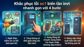 Khắc phục lỗi oc1 biến tần invt nhanh gọn với 4 bước