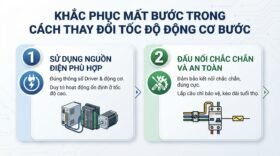 Khắc phục mất bước trong cách thay đổi tốc độ động cơ bước.