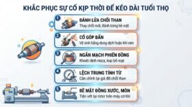 Khắc phục sự cố kịp thời để kéo dài tuổi thọ.