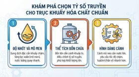 Khám phá chọn tỷ số truyền cho trục khuấy hóa chất chuẩn.
