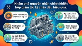 Khám phá nguyên nhân chính khiến hộp giảm tốc bị chảy dầu hiệu quả.