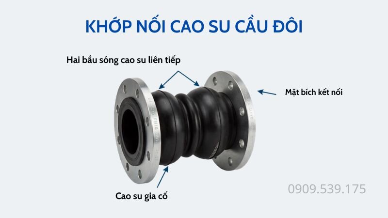 Khớp nối cao su cầu đôi