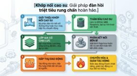 Khớp nối cao su: Giải pháp đàn hồi triệt tiêu rung chấn hoàn hảo.