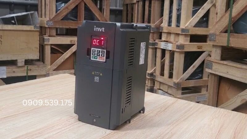 Kiểm tra cơ khí, cài đặt tăng tốc và nguồn điện khi biến tần INVT báo lỗi OC1