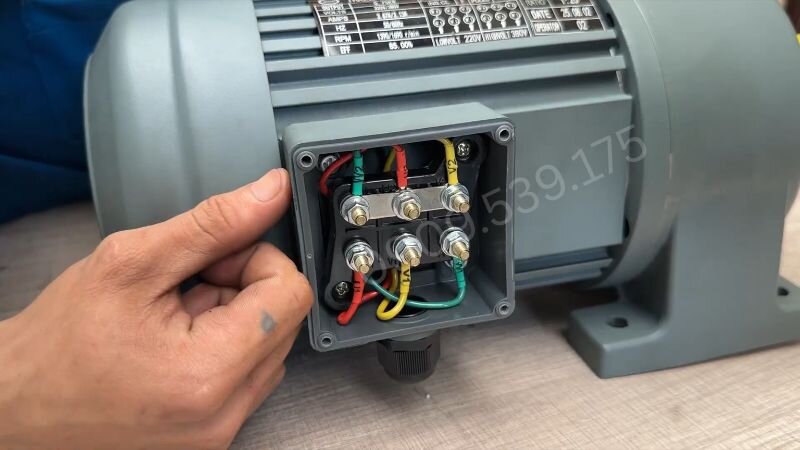 Kiểm tra đấu nối motor theo đúng sơ đồ