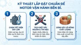 Kỹ thuật lắp đặt chuẩn để motor vận hành bền bỉ.