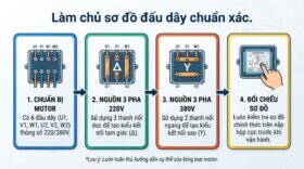 Làm chủ sơ đồ đấu dây chuẩn xác.