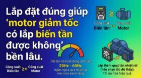 Lắp đặt đúng giúp `motor giảm tốc có lắp biến tần được không` bền lâu.