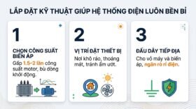 Lắp đặt kỹ thuật giúp hệ thống điện luôn bền bỉ.
