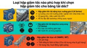 Loại hộp giảm tốc nào phù hợp khi chọn hộp giảm tốc cho băng tải dốc?