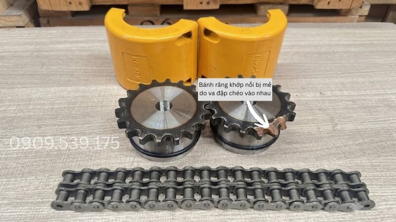 Lỗi bị mẻ răng khớp nối do lắp khớp nối sai cách
