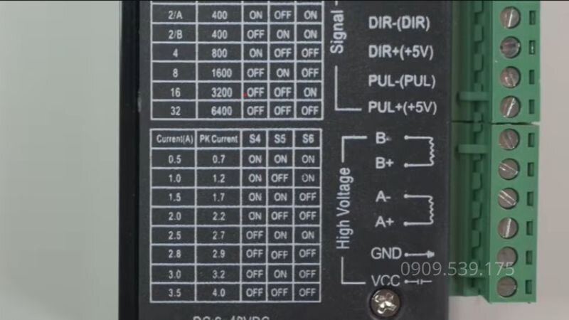Lỗi cài đặt stepper motor driver chưa chuẩn khiến động cơ bước chạy không đều