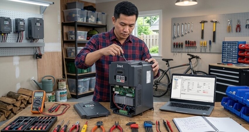 Lỗi phần cứng và mạch điều khiển bên trong là một trong số tác nhân gây nên lỗi biến tần không chạy khi bấm chạy