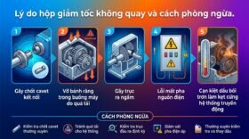 Lý do hộp giảm tốc không quay và cách phòng ngừa.