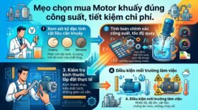 Mẹo chọn mua Motor khuấy đúng công suất, tiết kiệm chi phí.