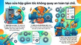 Mẹo sửa hộp giảm tốc không quay an toàn tại chỗ.