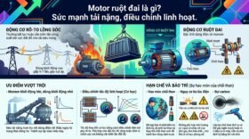 Motor ruột đai là gì? Sức mạnh tải nặng, điều chỉnh linh hoạt.