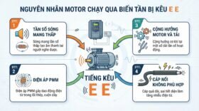 Nguyên nhân motor chạy qua biến tần bị kêu e e