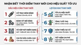 Nhận biết thời điểm thay mới cho hiệu suất tối ưu.