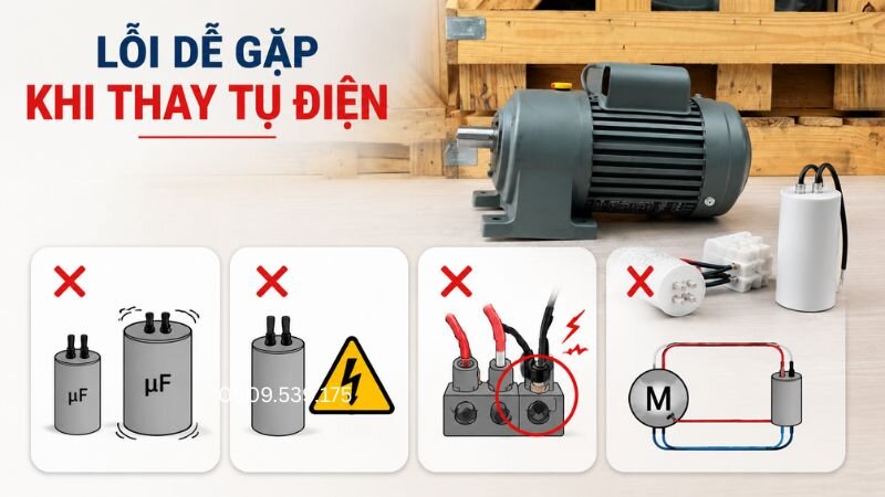 Tránh các lỗi phổ biến để hạn chế hư hỏng motor
