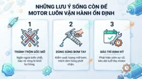 Những lưu ý sống còn để motor luôn vận hành ổn định.