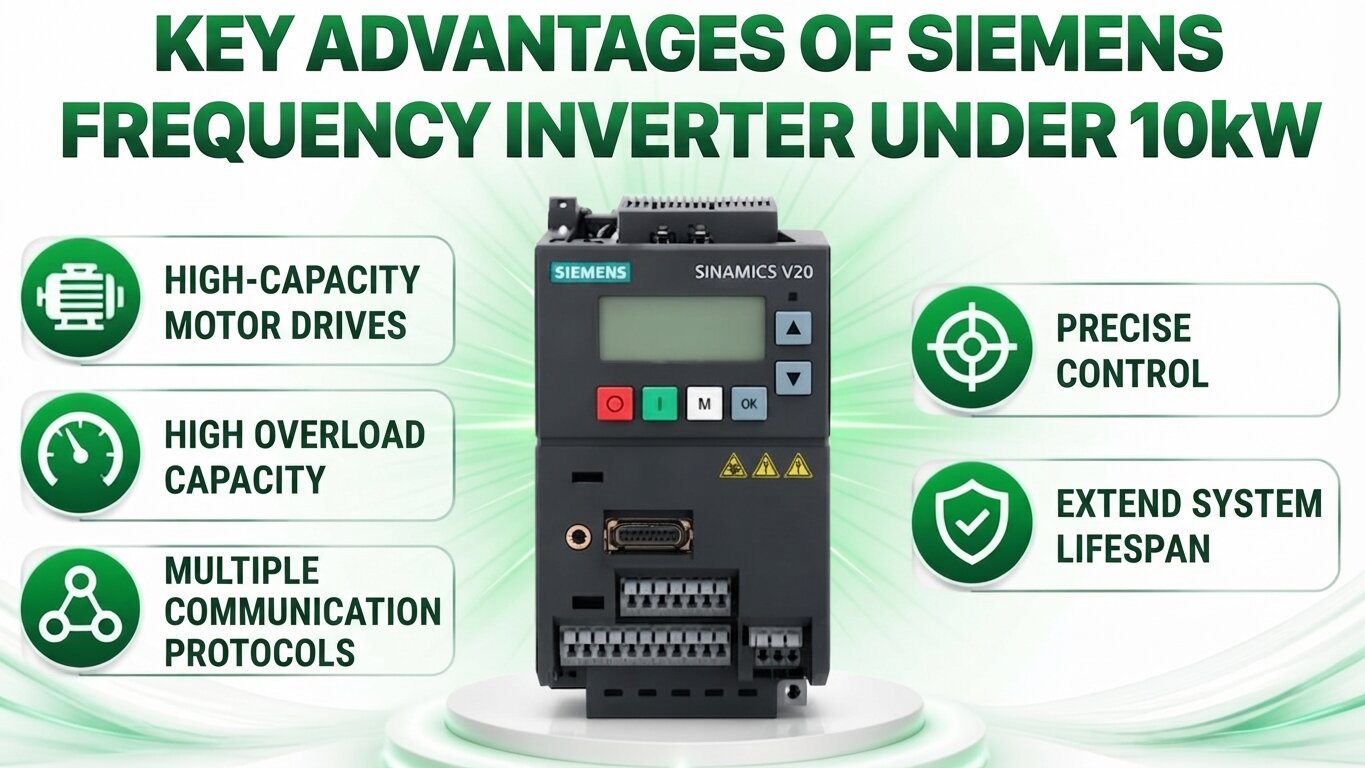Outstanding advantages of Siemens Variable Frequency Drive under 10kW.