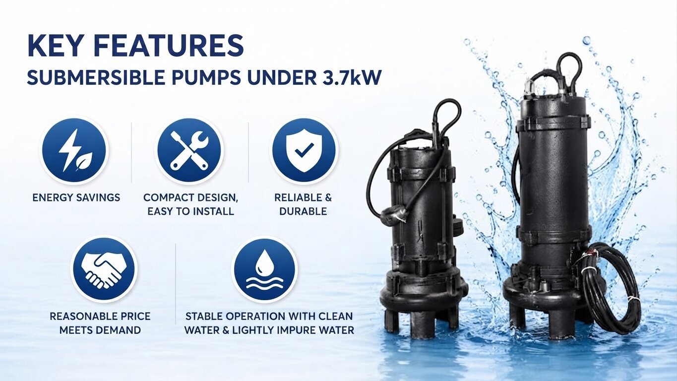 Key advantages of submersible pumps under 3.7kW
