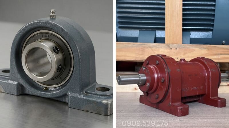 Phân biệt gối đỡ ổ lăn với gối đỡ ngâm dầu