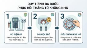 Quy trình ba bước phục hồi thắng từ không nhả.