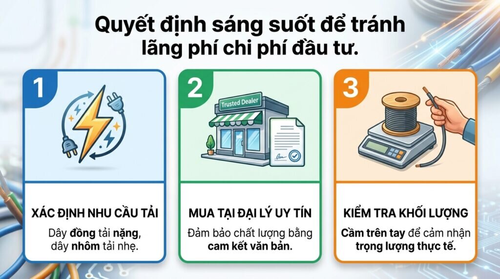 Quyết định sáng suốt để tránh lãng phí chi phí đầu tư.