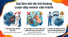 Sai lầm khi đo trở kháng cuộn dây motor cần tránh