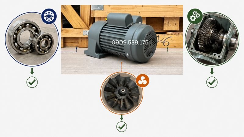 Kiểm tra các bộ phận liên quan sau khi cuộn dây bị cháy