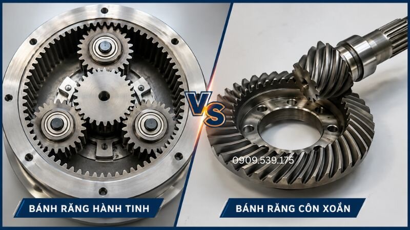 Đánh giá khả năng chịu tải, độ ồn và tỷ số truyền của từng loại bánh răng