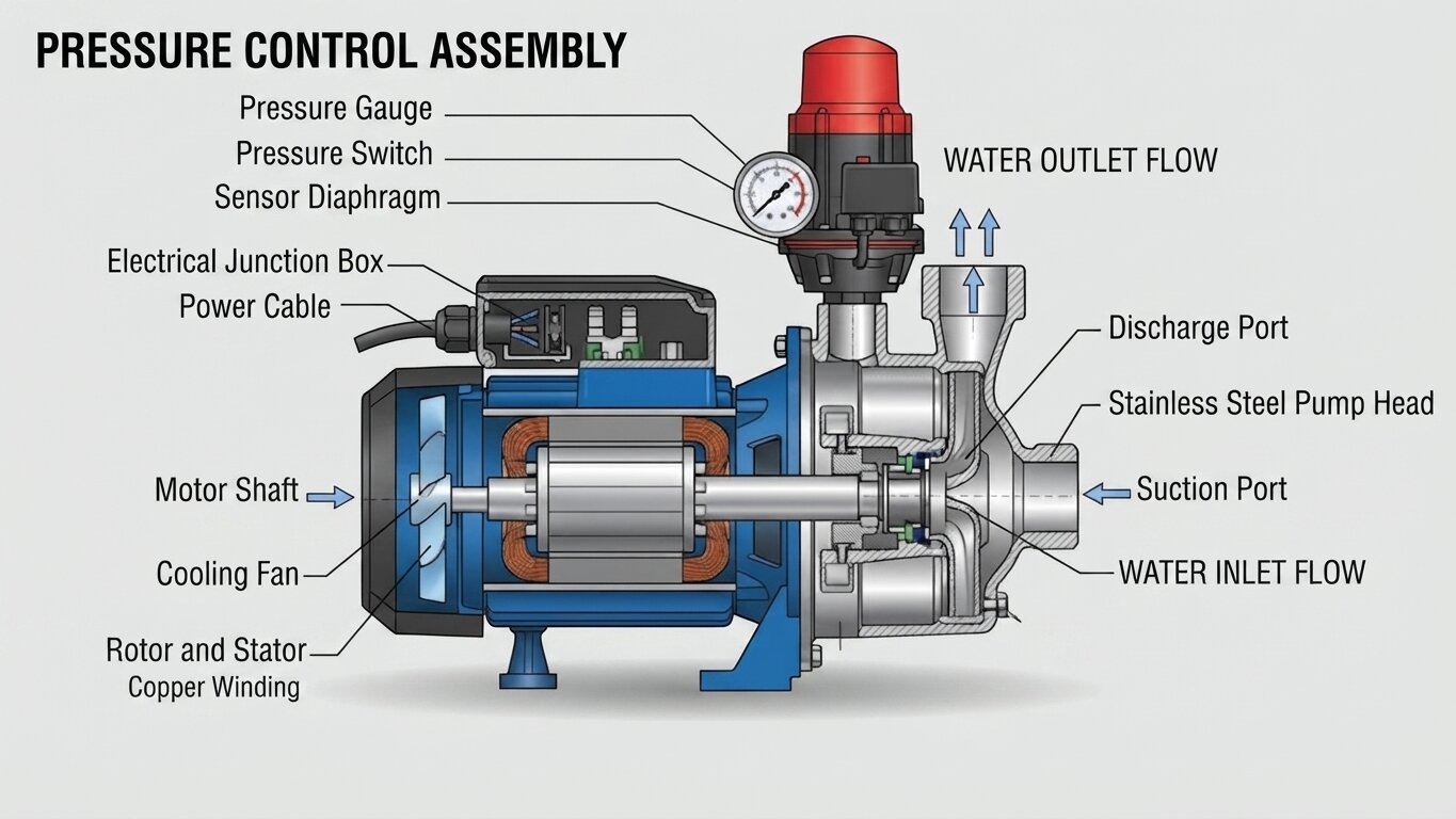 Structure of a booster pump