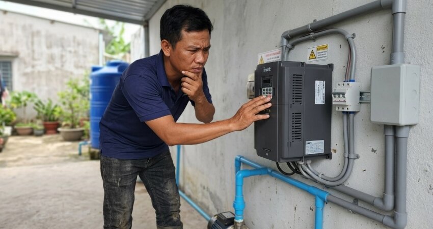 Tìm hiểu lý do tại sao biến tần không chạy khi bấm chạy khởi động trên các phím chức năng