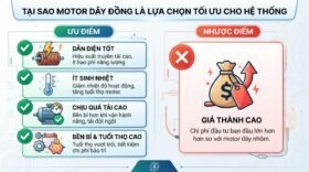 Tại sao motor dây đồng là lựa chọn tối ưu cho hệ thống.