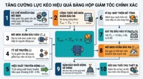 Tăng cường lực kéo hiệu quả bằng hộp giảm tốc chính xác.
