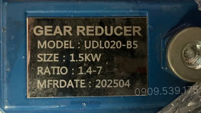 Tem bộ điều chỉnh tốc độ motor UDL 1.5kW 2Hp