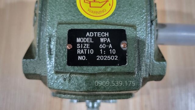 Tem hộp giảm tốc trục vít bánh vít WPA 60