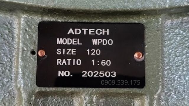 Tem hộp giảm tốc trục vít bánh vít WPDO 120