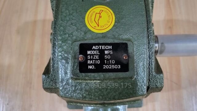 Tem hộp giảm tốc trục vít bánh vít WPS 50